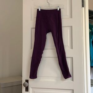 LuLu lemon thick workout pants purple